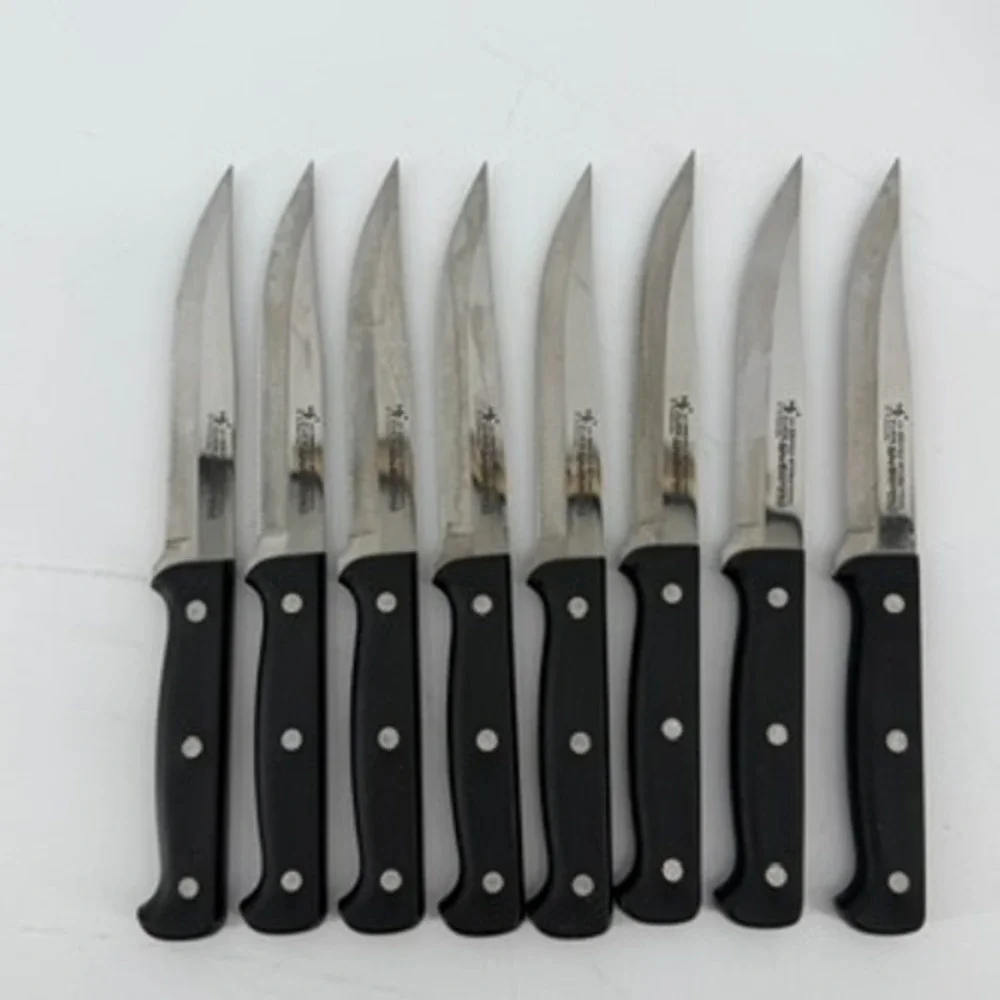 JA Henckels International EverSharp Pro 8 Piece Steak Knife Set with Wood Block
